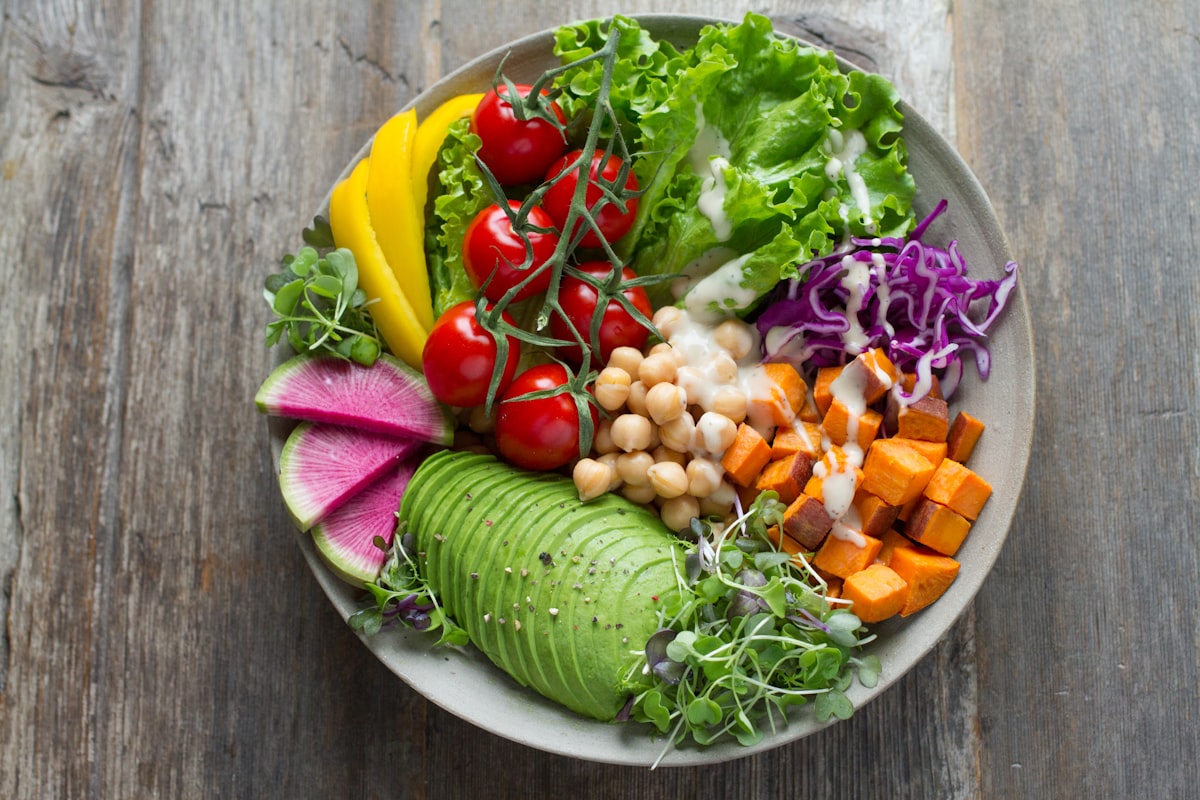 Fresh vegetables and antioxidants